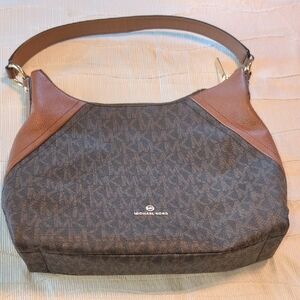 Michael Kors Gray and Brown Purse